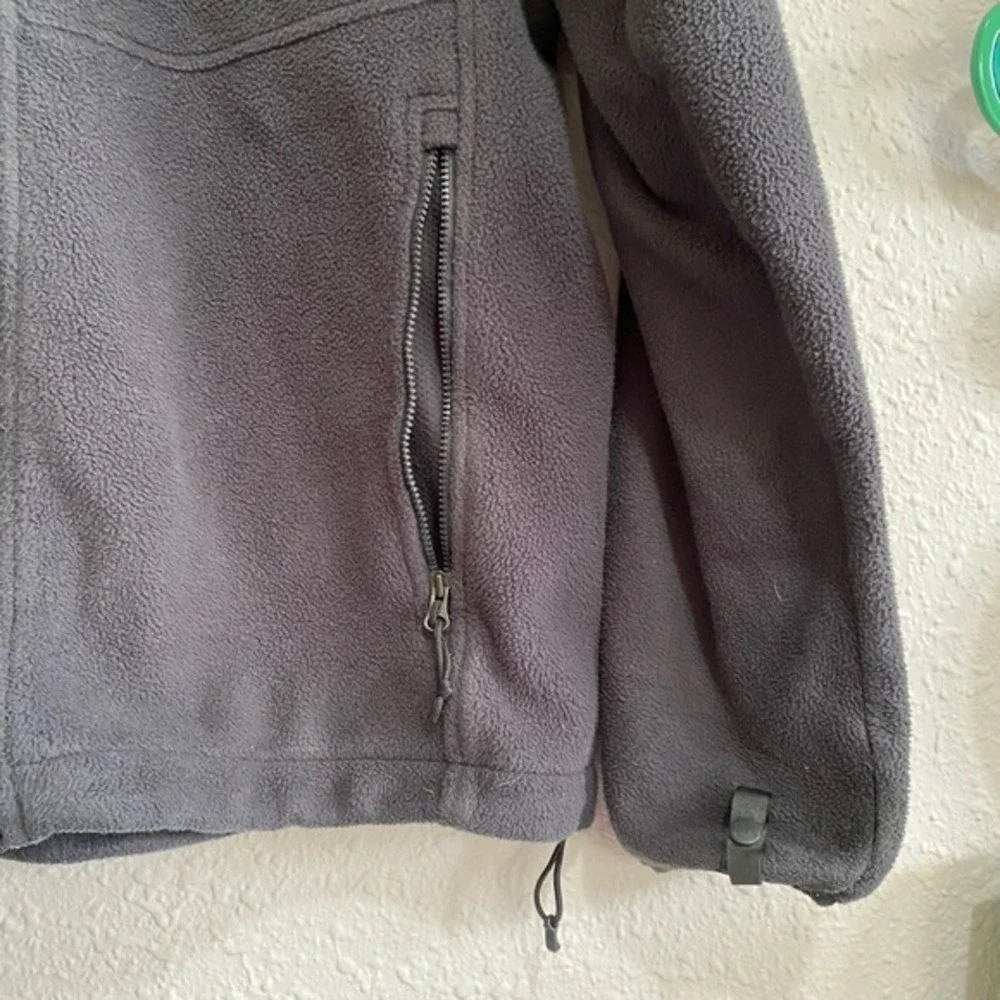 The North Face Mens Fleece‎ Jacket Gray Full Zip Polartec Recycled Size L